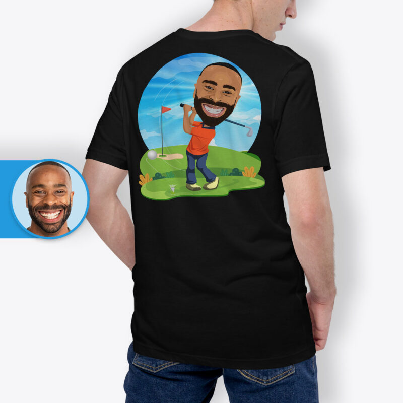 Fun Golf Shirts – Customized Hand-Drawn T-Shirts Axtra - ALL vector shirts - male www.customywear.com