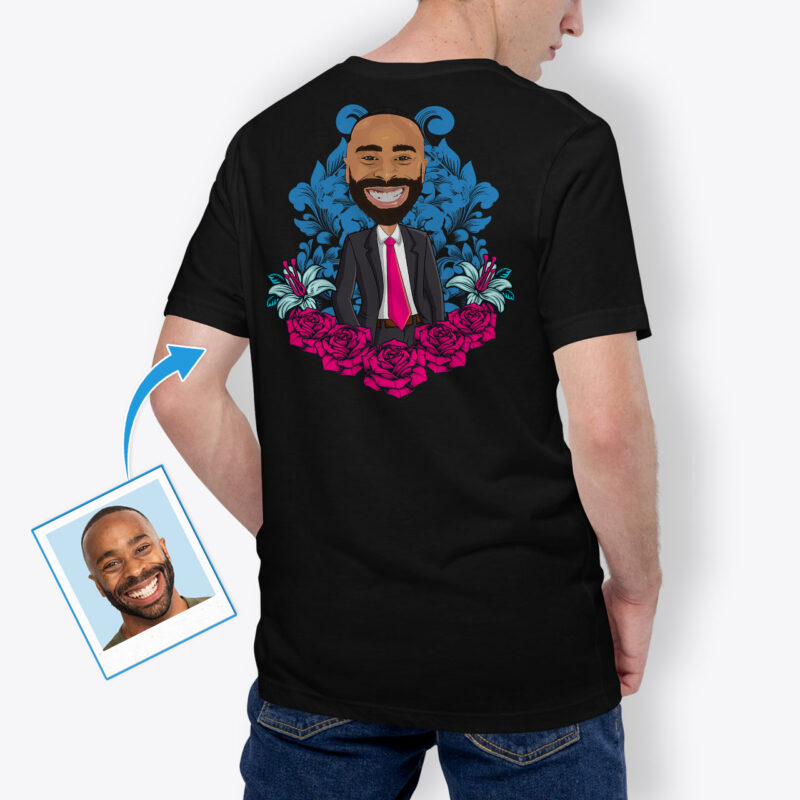 Creating Custom T Shirts – Hand-Drawn Shirt Axtra - custom tees - pink blue www.customywear.com