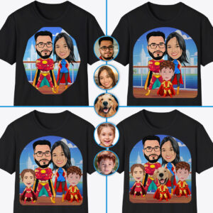 Mother’s Day T-Shirt: Personalized Superhero mom Axtra – Superhero – women www.customywear.com