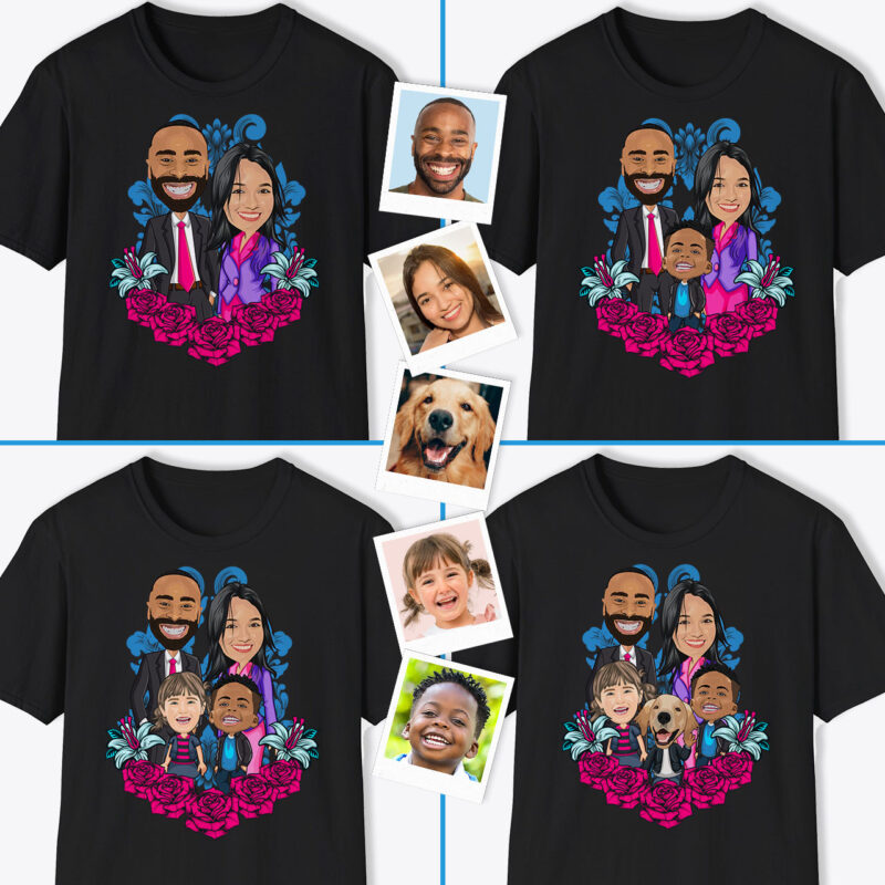Custom Family T Shirts Axtra - custom tees - pink blue www.customywear.com