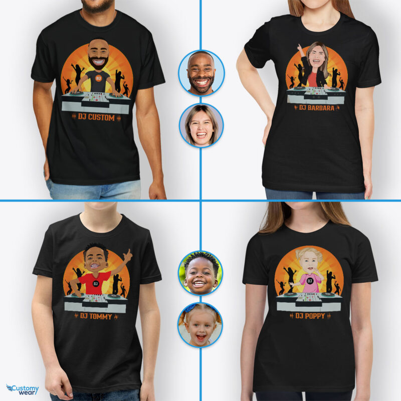 DJ Shirt for Kids: Custom T-Shirts Tailored for Young DJs Axtra - Dj orange www.customywear.com