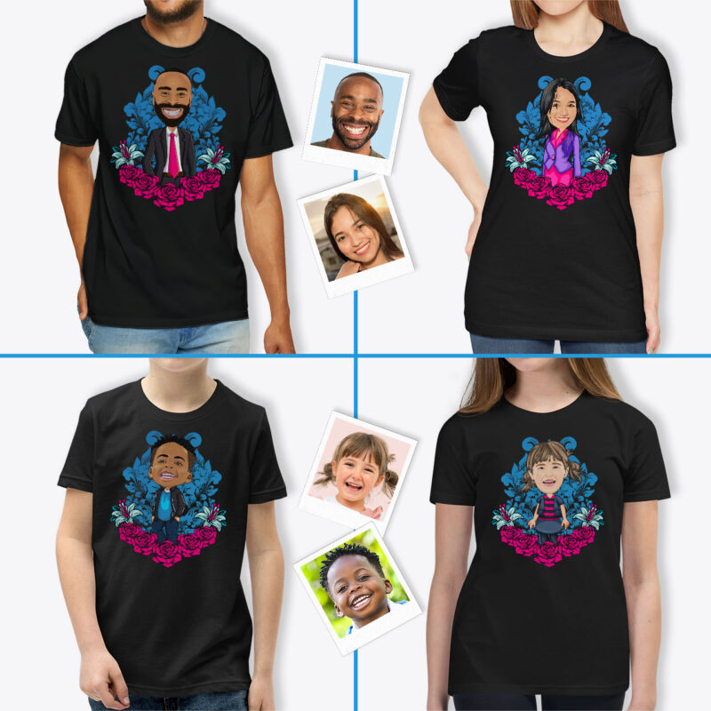 Personalised T Shirt Printing – Design-Your-Own Shirt Axtra - custom tees - pink blue www.customywear.com
