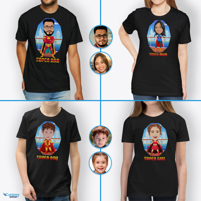 Custom Dad Shirts – Personalized Superhero Tee Axtra – Superhero – men www.customywear.com