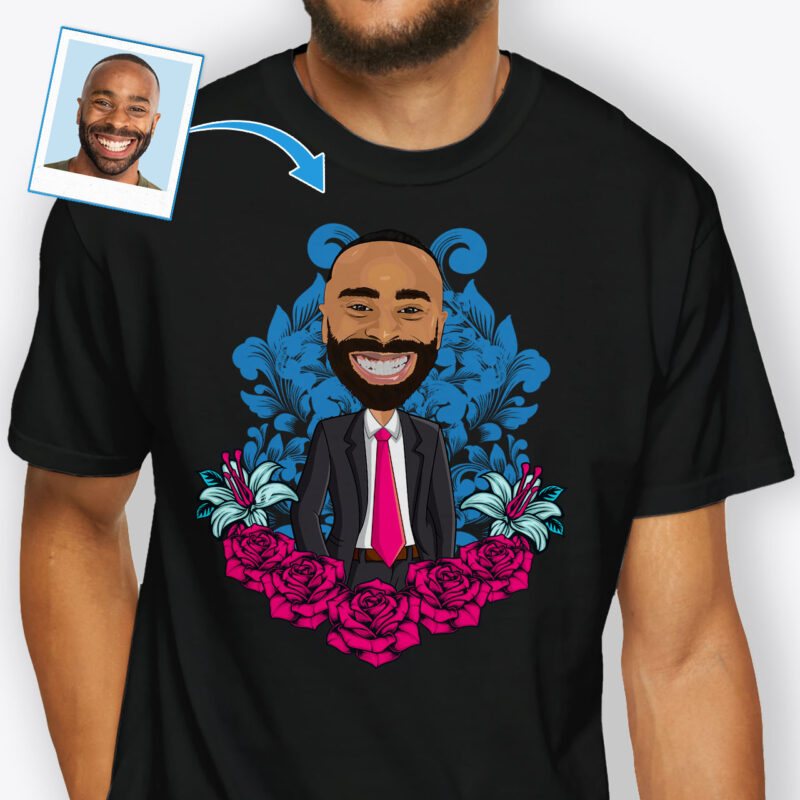 Men’s T Shirt Printing – Photo to t-shirt Axtra - custom tees - pink blue www.customywear.com