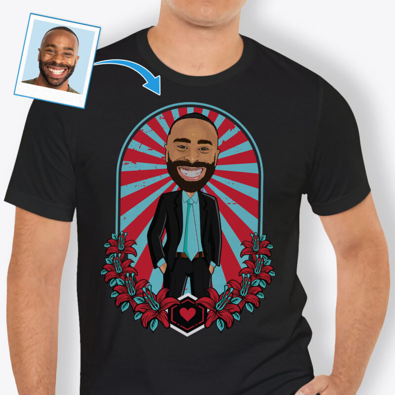 Funny Shirts for Men – Hand-drawn Shirt Axtra - Selfie mirror www.customywear.com