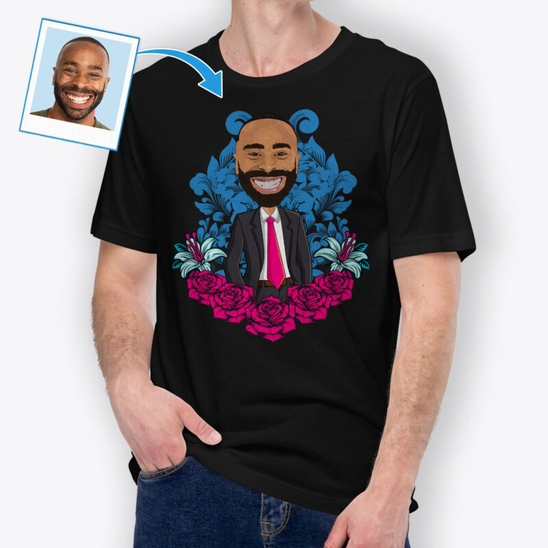 Custom T Shirt Design Maker – Photo to T-Shirt Axtra - custom tees - pink blue www.customywear.com