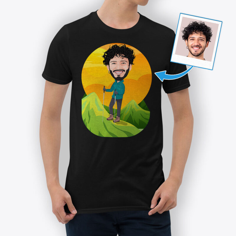Summer Tee Shirts for Men – Custom Graphic Shirt Axtra – Hiking www.customywear.com
