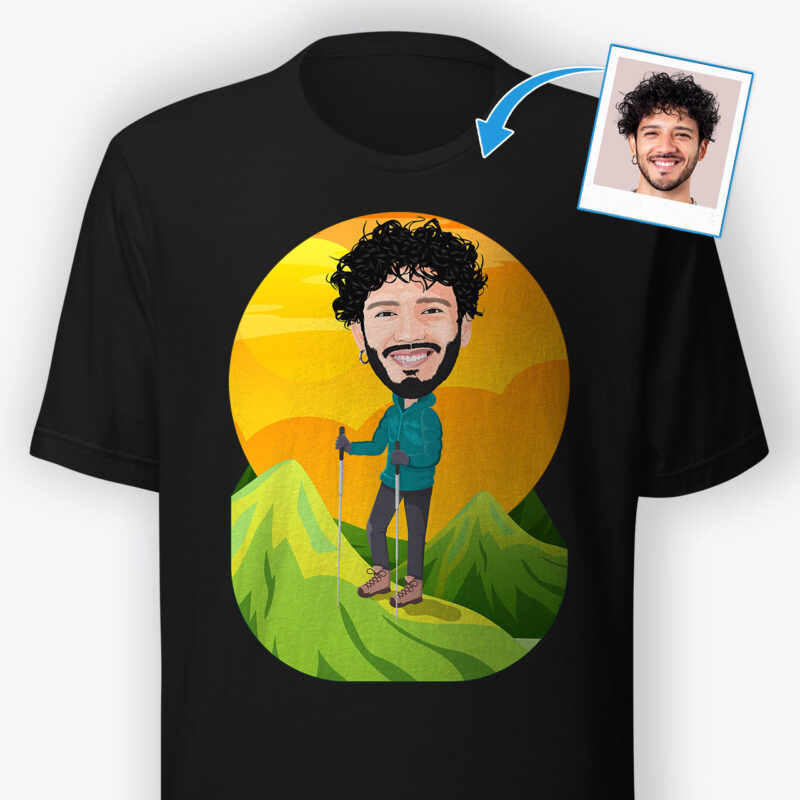 Men Summer Tshirt – Custom Graphic Shirt Axtra – Hiking www.customywear.com
