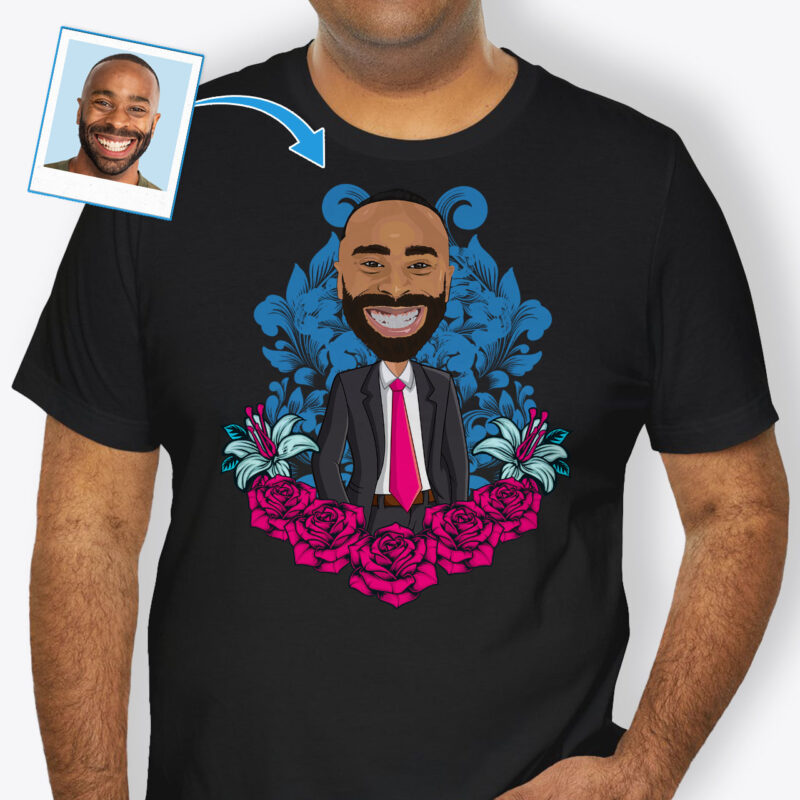 Graphic Tees Men – Personalized T-shirt Axtra - custom tees - pink blue www.customywear.com