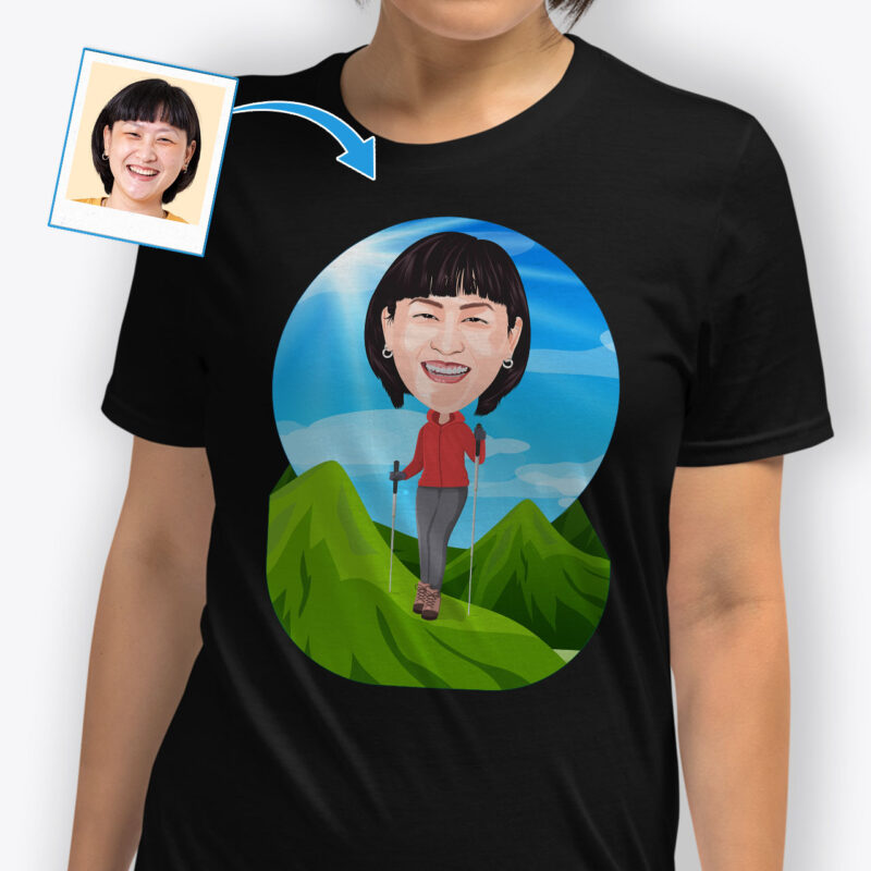 Summer Ladies T Shirt – Personalized T-shirt Axtra – Hiking www.customywear.com