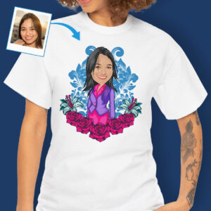 Custom T Shirt Design – Photo to T-Shirt Axtra - custom tees - pink blue www.customywear.com