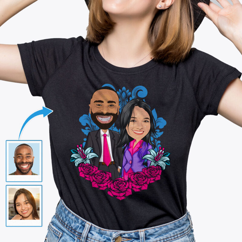 Hilarious Couple Shirts – Personalized T-shirt Axtra - custom tees - pink blue www.customywear.com