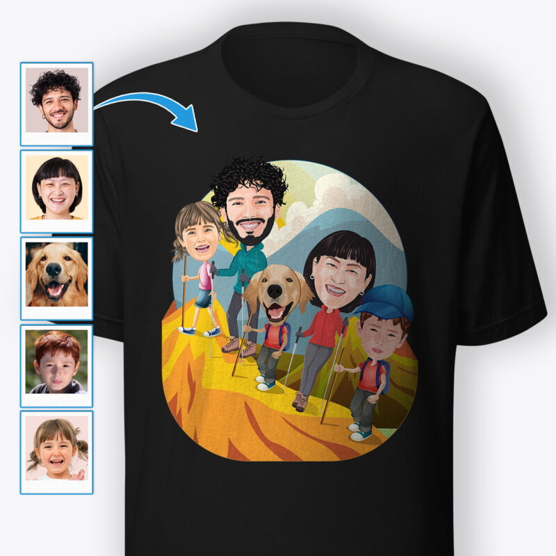 Family Themed Shirts – Personalized T-shirt Axtra – Hiking www.customywear.com