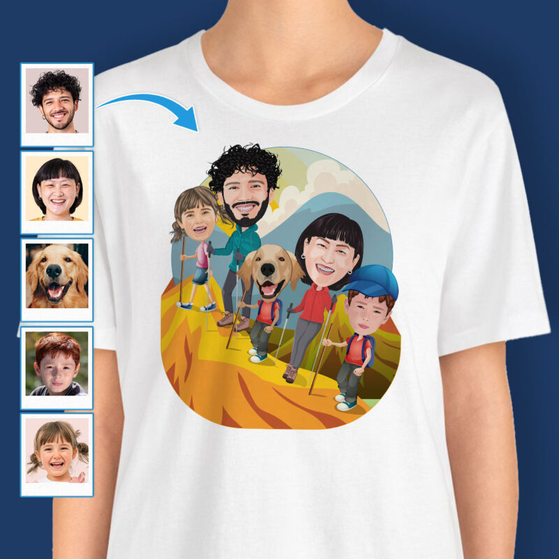 Funny Family Vacation Shirts – Personalized T-shirt Axtra – Hiking www.customywear.com