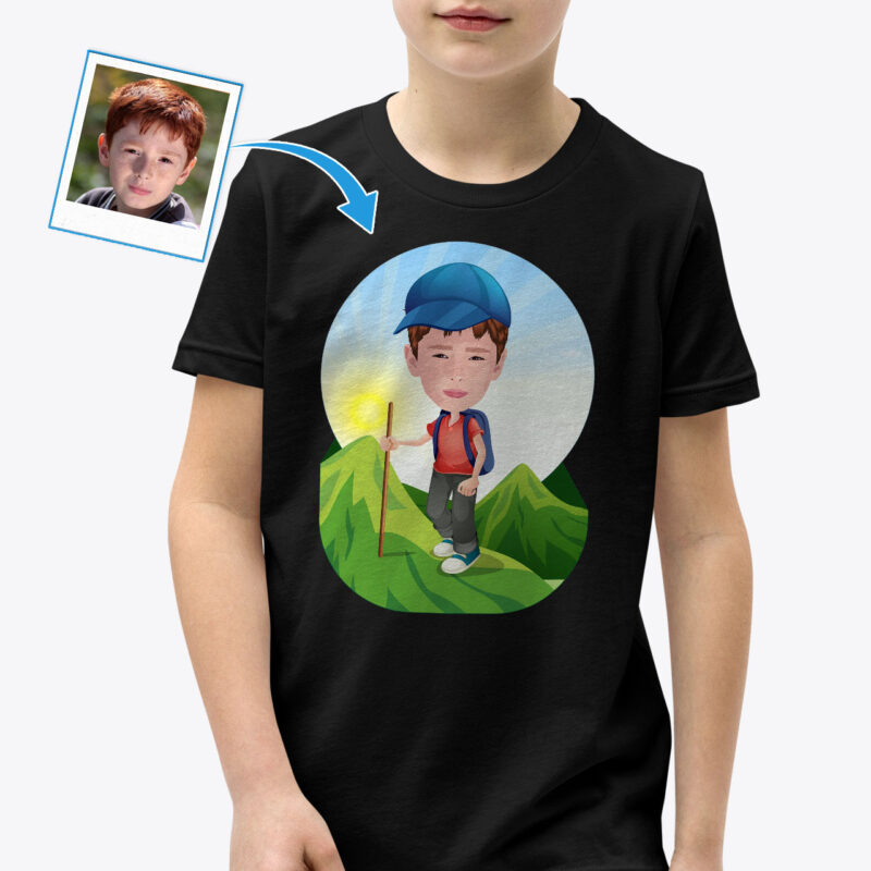 Primary Kids Clothes – Custom Graphic Shirt Axtra – Hiking www.customywear.com