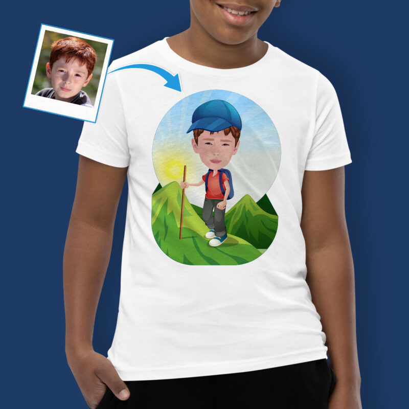 Shirts for Youth – Custom Graphic Shirt Axtra – Hiking www.customywear.com