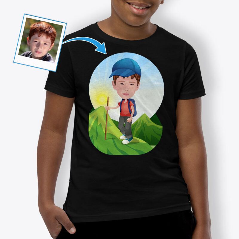 Boys Shirts – Custom Graphic Shirt Axtra – Hiking www.customywear.com