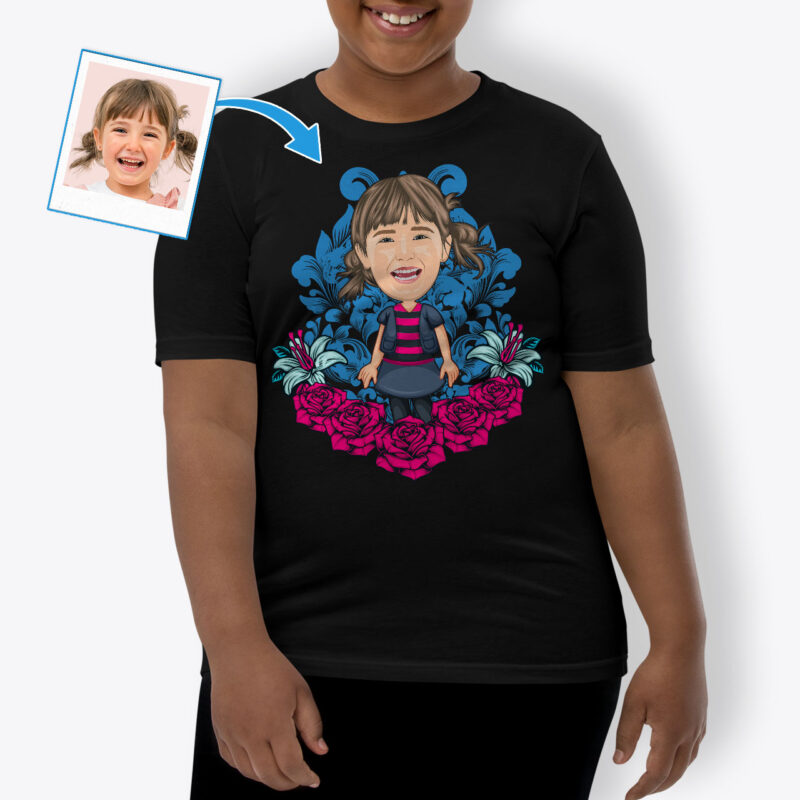 Cute Tee Shirts for Teens – Photo to T-shirt Axtra - custom tees - pink blue www.customywear.com