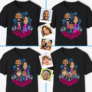 Unique Couple T Shirt Designs – Custom Tee Axtra - custom tees - pink blue www.customywear.com