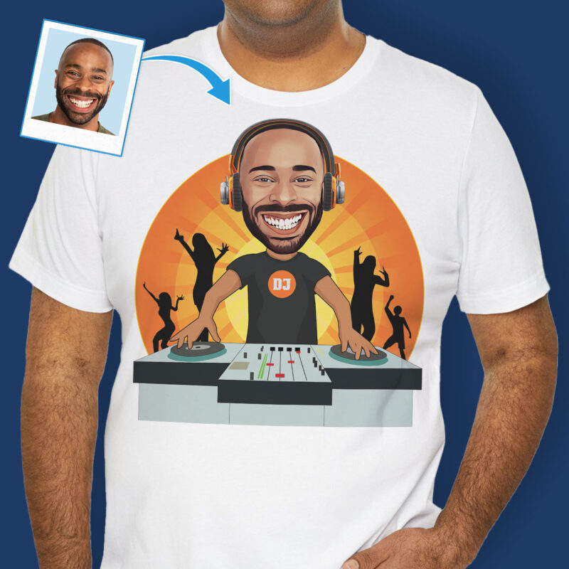 Funny DJ Shirts – Unique Print Tee Axtra - Dj orange www.customywear.com