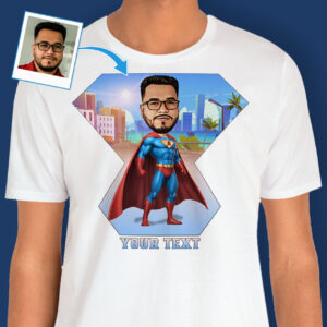 Father’s Day Superhero Shirt – Unique print tee Axtra - Ai superhero www.customywear.com