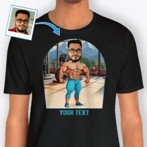 Bodybuilding T Shirts for Men – Custom graphic shirt Axtra - Ai bodybuilder shirt www.customywear.com