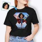 Custom Female Superhero T-Shirt - Custom graphic shirt