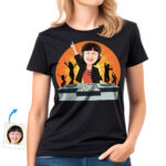 Women’s Personalized DJ T-shirt – Custom Graphic Shirt Custom Gifts - Dj orange www.customywear.com 28