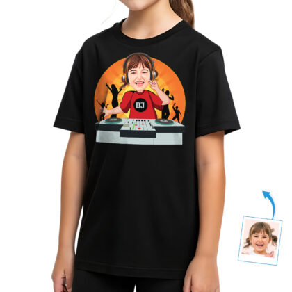 Girls’ Trendy Music T-shirts – Custom Wearable Art Custom Gifts - Dj orange www.customywear.com 2