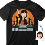 Women’s Personalized DJ T-shirt – Custom Graphic Shirt Custom Gifts - Dj orange www.customywear.com 29