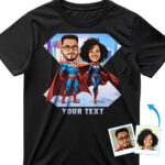 Custom Superhero T-Shirt for Couple – Personalized tee Couple www.customywear.com 29