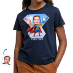 Youth Superhero T-Shirt for Girls – Personalized tee Birthday www.customywear.com 31