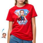 Youth Superhero T-Shirt for Girls – Personalized tee Birthday www.customywear.com 32