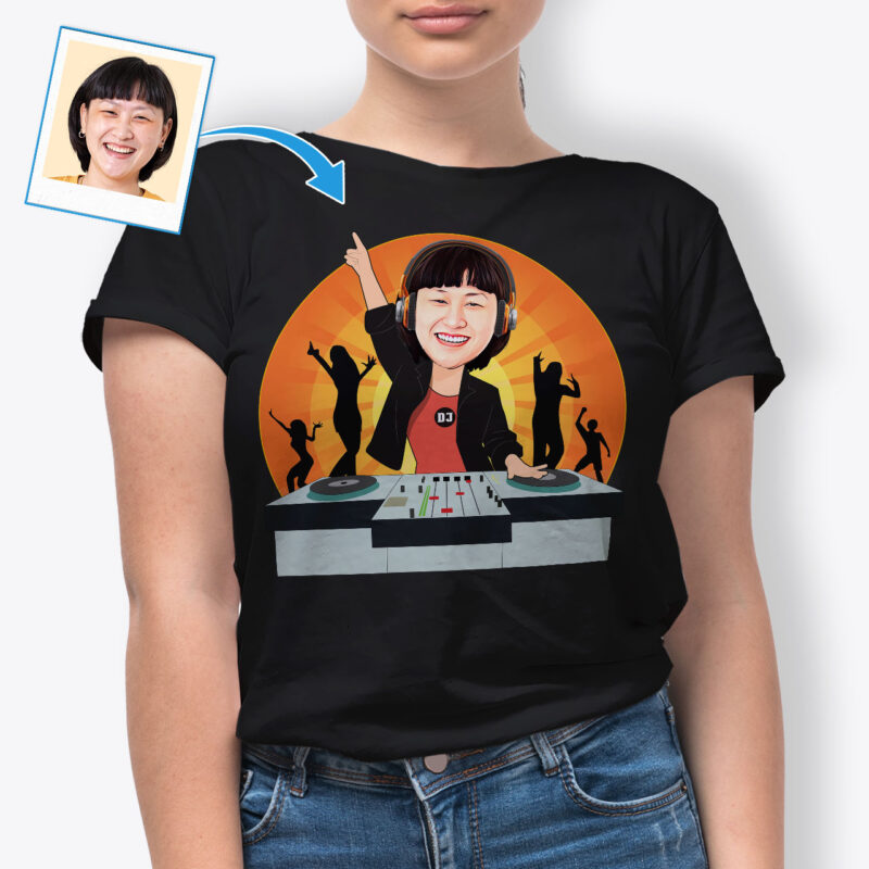 Custom Tshirts for Women – Unique Design Shirt Axtra - Dj orange www.customywear.com