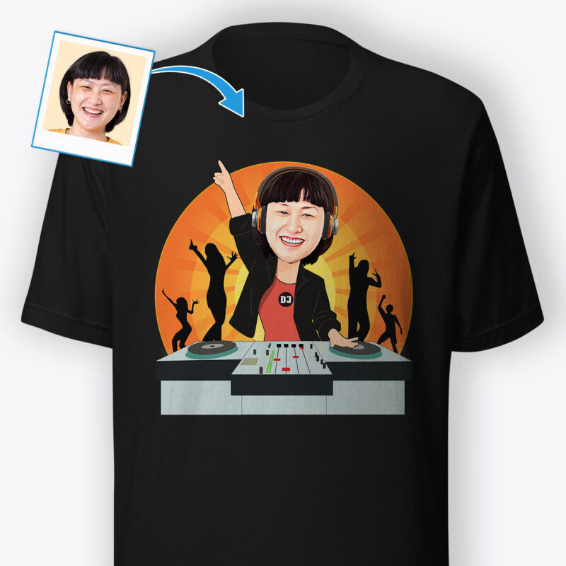 Rock n Roll T Shirts Womens – Custom Illustration Shirt Axtra - Dj orange www.customywear.com