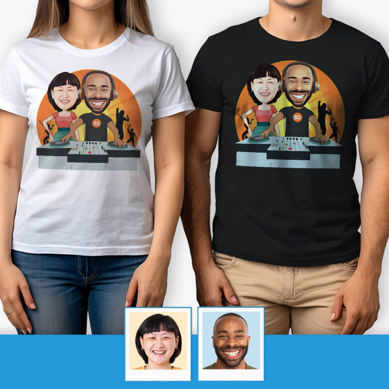 Thanksgiving Couple Shirts – Personalized Graphic Tee Axtra - Dj orange www.customywear.com