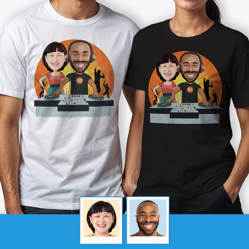 Custom Husband and Wife Shirts – Personalized Clothing Axtra - Dj orange www.customywear.com