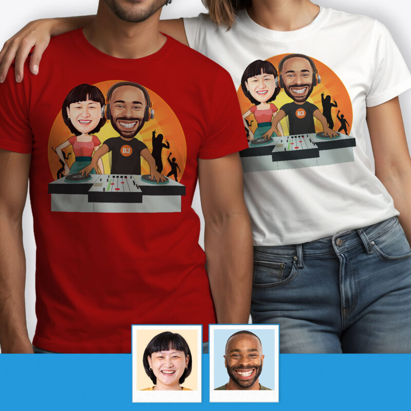 Couples Valentines Shirts – Custom Creation Tee Axtra - Dj orange www.customywear.com