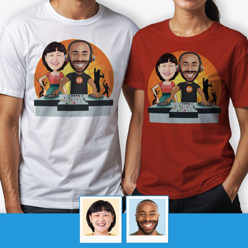 Cute Couple Tee Shirts – Unique Print Tee Axtra - Dj orange www.customywear.com