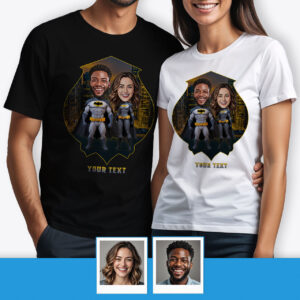 Custom T-shirt for Couple – Tailor-made Superhero Tee Axtra - Ai Batman www.customywear.com