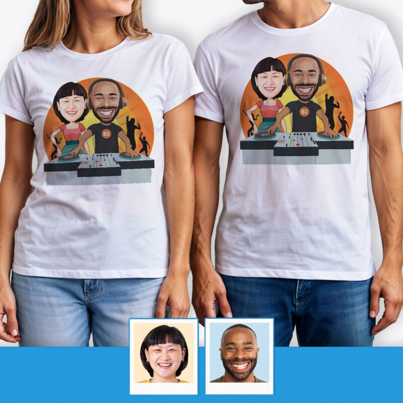 Mr and Mrs Personalised T Shirts – Custom Graphic Shirt Axtra - Dj orange www.customywear.com