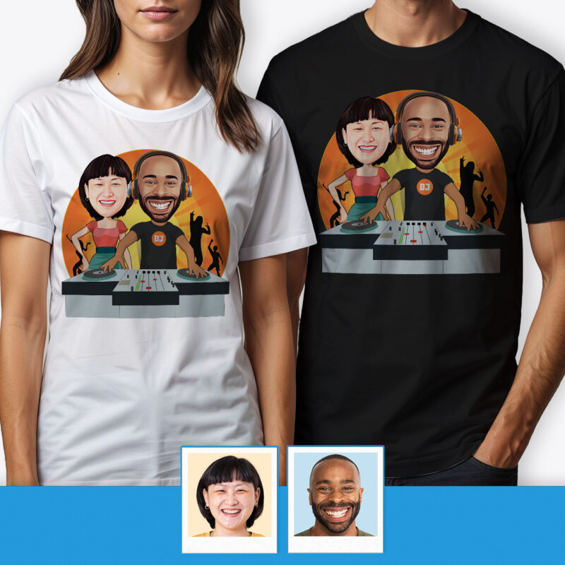 Matching Couple Shirts for Anniversary – Custom Fashion Tee Axtra - Dj orange www.customywear.com