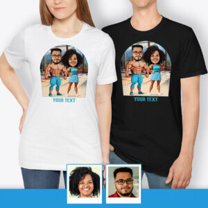 Funny Bodybuilder Couple’s Tee – Personalized T-shirt Axtra - Ai bodybuilder shirt www.customywear.com