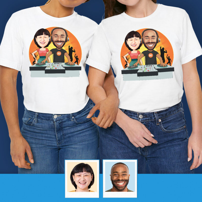 Custom Couple Shirts with Pictures – Custom Image Shirt Axtra - Dj orange www.customywear.com