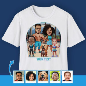 Matching Gym T-Shirt for Family – Personalized clothing Axtra - Ai bodybuilder shirt www.customywear.com