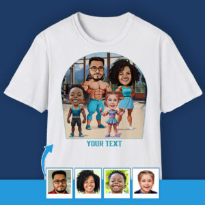 Personalized Family Portrait – Custom fashion tee Axtra - Ai bodybuilder shirt www.customywear.com