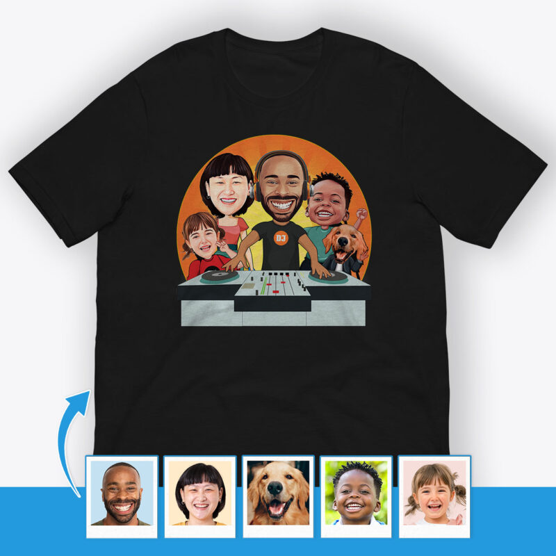 DJ Family Shirts – Personalizable Axtra - Dj orange www.customywear.com