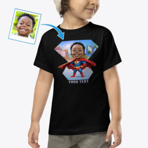Superhero T-Shirt for Little Kids – Custom image shirt Axtra - Ai superhero www.customywear.com