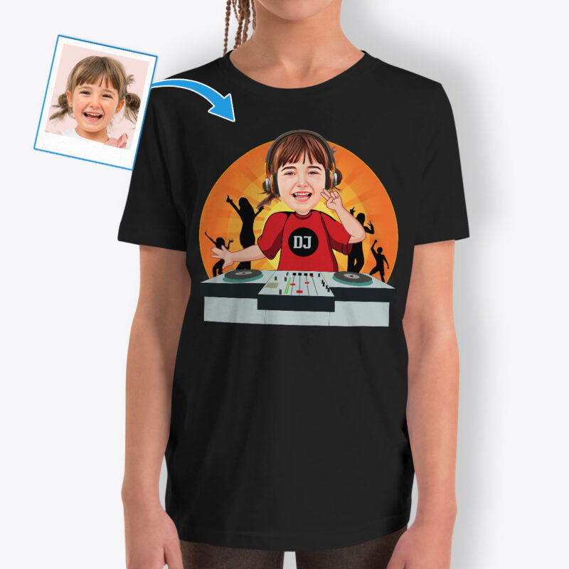 Girls Cotton T-shirts – Personalized Clothing Axtra - Dj orange www.customywear.com