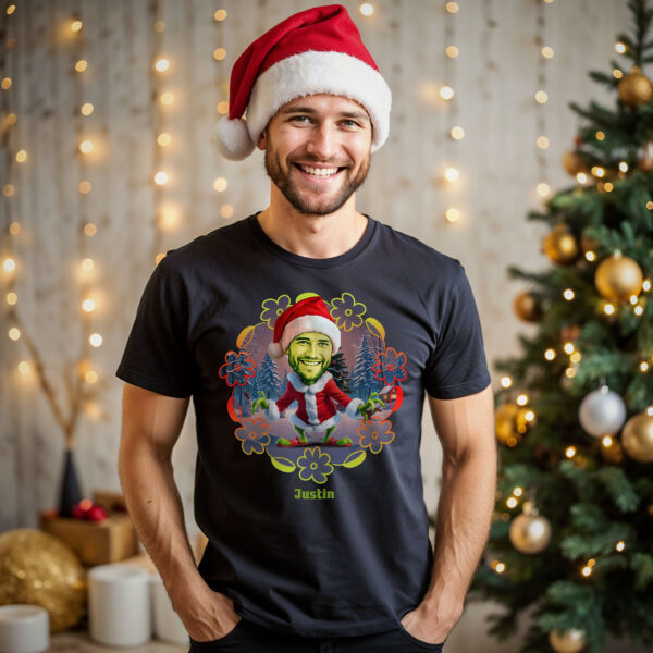 Custom Christmas Grouch T-Shirt for Men – Unique Christmas T-Shirts Axtra – Ai Grinch www.customywear.com 2